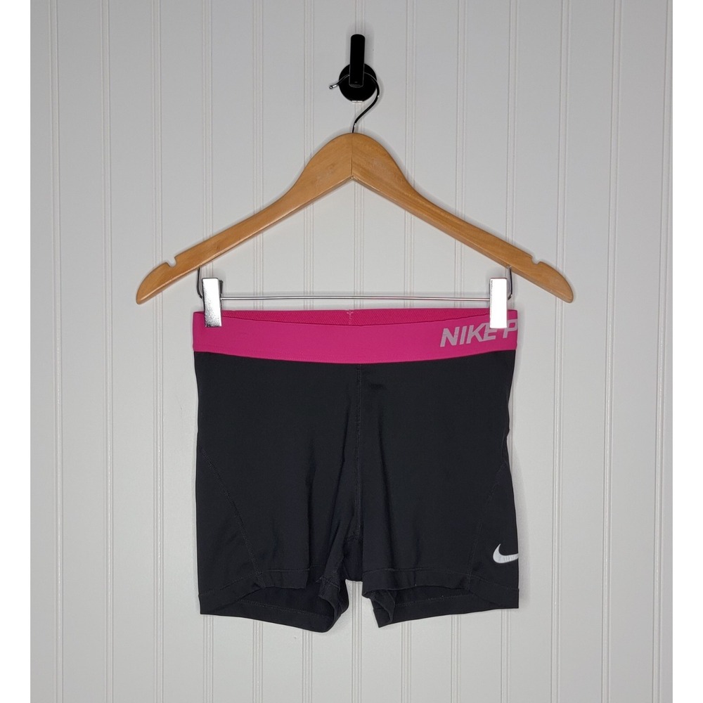 Nike Pro Fitted Shorts Women's Size Medium Black 3" Inseam